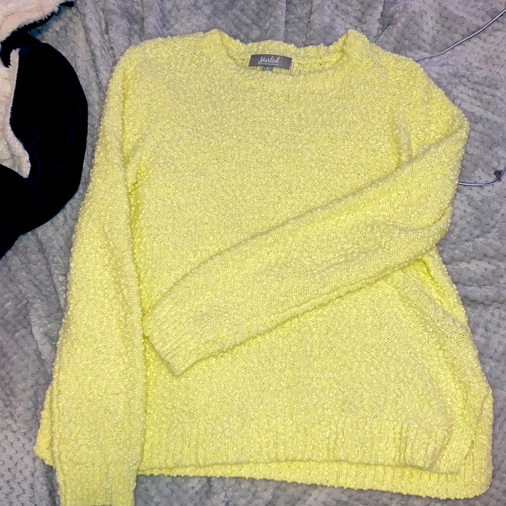 Yellow fuzzy Sweater